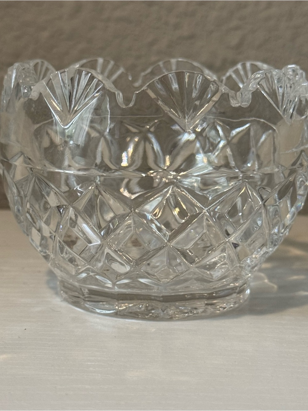 Vintage Shannon crystal 25% lead crystal bowl Or Votive